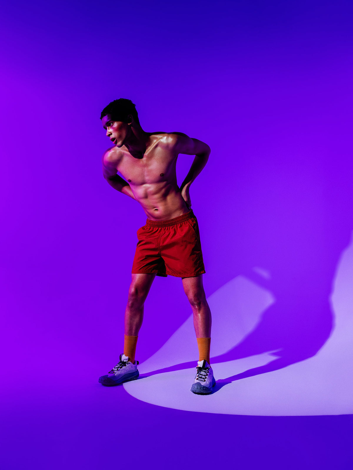 Iridescent Crimson Modern Trunk