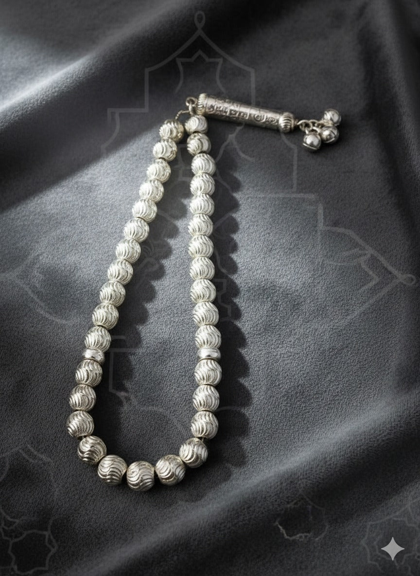 Multazam  Silver Tasbeeh – A Symbol of Elegance & Devotion